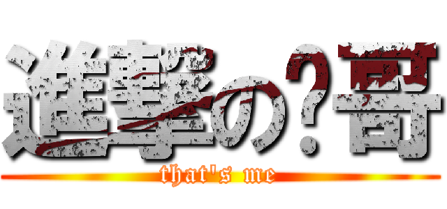 進撃の帅哥 (that\'s me)