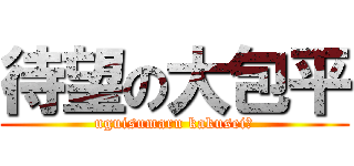 待望の大包平 (uguisumaru kakusei?)