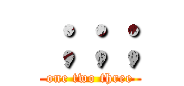 ；；； (one two three)