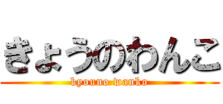 きょうのわんこ (kyouno wanko)