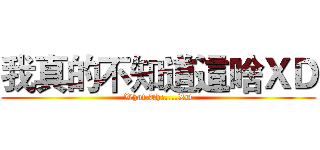 我真的不知道這啥ＸＤ (What The....XD)