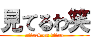 見てるわ笑 (attack on titan)