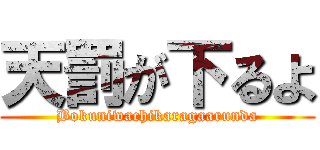 天罰が下るよ (Bokuniwachikaragaarunda)