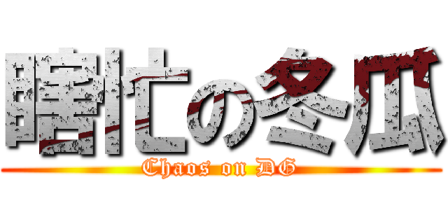 瞎忙の冬瓜 (Chaos on DG)