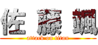 佐 藤 颯 (attack on titan)