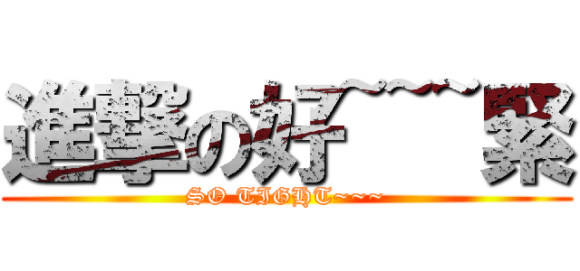 進撃の好~~~緊 (SO TIGHT~~~)