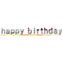 ｈａｐｐｙ ｂｉｒｔｈｄａｙ (真夜中の巨人　2024.3.11)