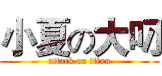 小夏の大叼 (attack on titan)