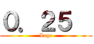 ０．２５€ (Logo)