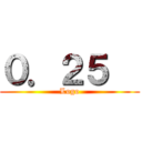 ０．２５€ (Logo)