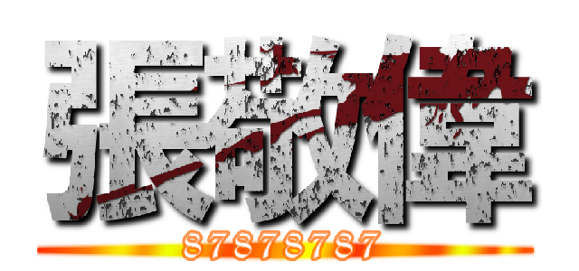 張敬偉 (87878787)