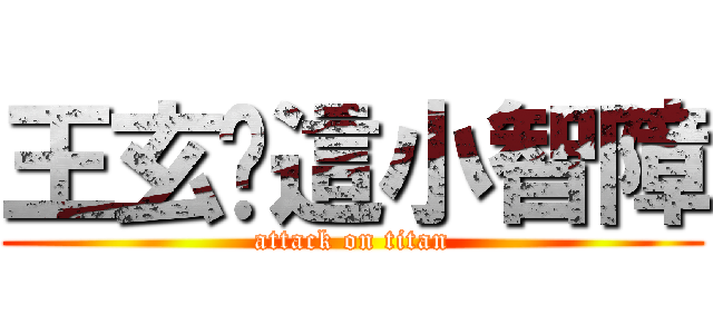 王玄你這小智障 (attack on titan)