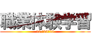 職業体験学習 (10/25～26)