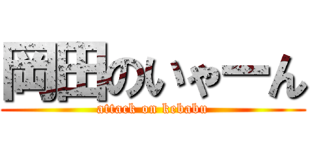 岡田のいゃーん (attack on kebabu)