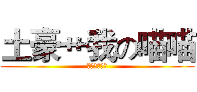 土豪艹我の喵喵 (这是不可能的)
