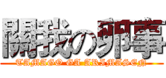 關我の卵事 (TAMAGO GA ARIMASEN)