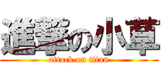 進撃の小草 (attack on titan)