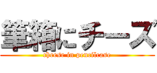 筆箱にチーズ (cheese in pencilcase)