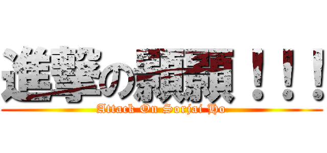 進撃の顥顥！！！ (Attack On Sorjai Ho)
