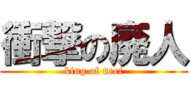 衝撃の廃人 (king of neet)