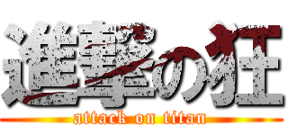 進撃の狂 (attack on titan)