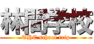 林間学校 (THE school trip)