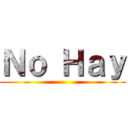 Ｎｏ Ｈａｙ ()