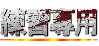 練習專用 ()