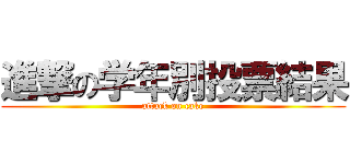 進撃の学年別投票結果 (attack on cake)