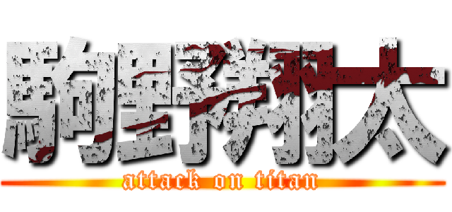 駒野翔太 (attack on titan)