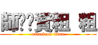 師ㄘㄨ資粗 粗 (attack on titan)