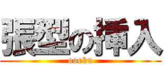 張型の挿入 (oooku)