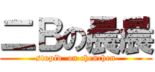 二Ｂの晨晨 (stupid  on chenchen)