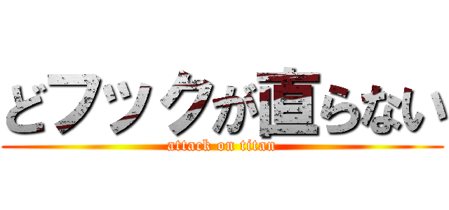 どフックが直らない (attack on titan)