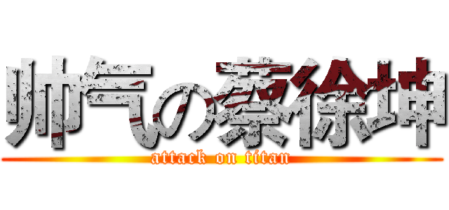 帅气の蔡徐坤 (attack on titan)