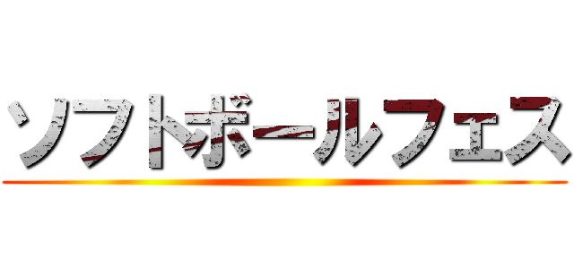 ソフトボールフェス ()