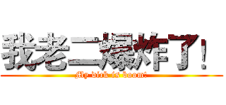 我老二爆炸了！ (My dick is boom!)