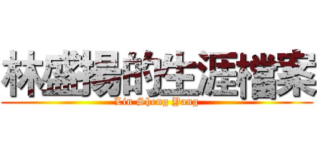 林盛揚的生涯檔案 (Lin Sheng Yang)