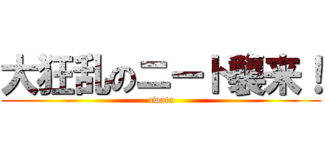 大狂乱のニート襲来！ (owata)