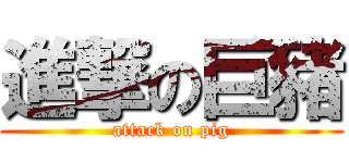 進撃の巨豬 (attack on pig)