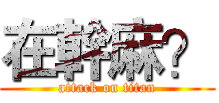在幹麻？ (attack on titan)
