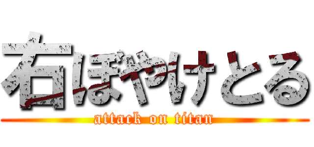 右ぼやけとる (attack on titan)