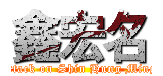 鑫宏名 (attack on Shin Hung Ming)