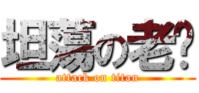 坦蕩の老闆 (attack on titan)