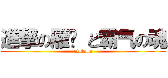 進撃の雁门 ど霸气の魂 (gintama)