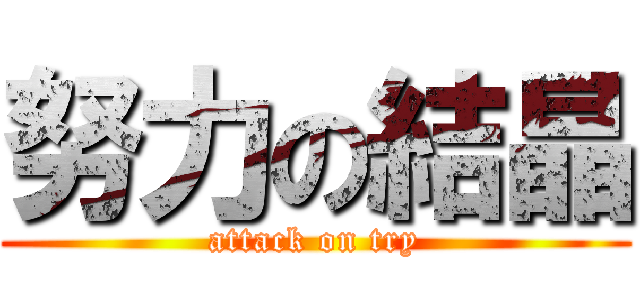 努力の結晶 (attack on try)