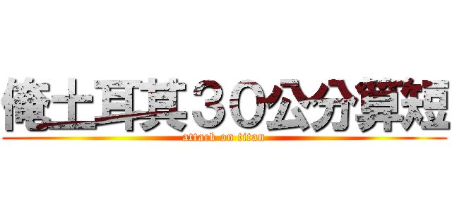 俺土耳其３０公分算短 (attack on titan)