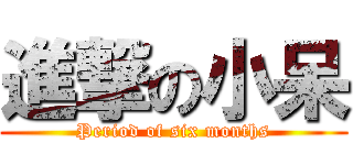 進撃の小呆 (Period of six months)