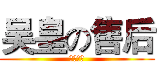 吴皇の售后 (辅助专卖)