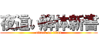 夜這い解体新書 (attack on titan)